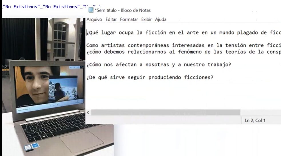  Pantalla de impresión del proyecto No Existimos